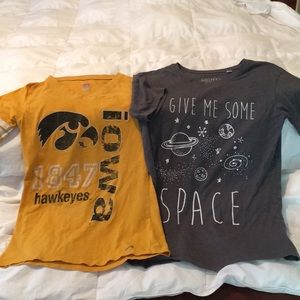 Two short sleeve shirts